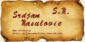Srđan Mašulović vizit kartica